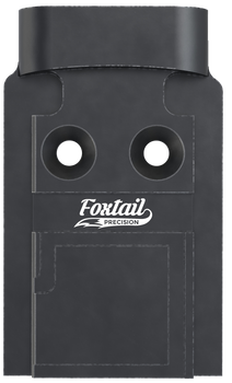 Foxtail Precision 100008 Red Dot Adapter Plate for Optics-Ready Pistol  Black Anodized Glock MOS                                                                                                        
