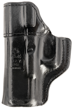 DeSantis Gunhide 127BAB6Z0 Inside Heat  IWB Black Leather Belt Clip Fits Glock 19/19 Gen 5/19X/23/32/45 Right Hand                                                                                      