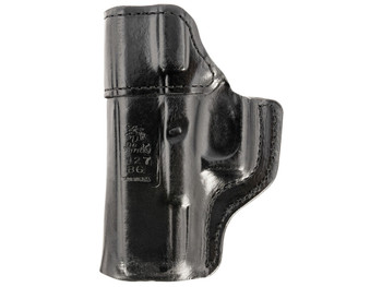 DeSantis Gunhide 127BAB6Z0 Inside Heat IWB Black Leather Belt Clip Fits Glock 19/19 Gen 5/19X/23/32/45 Right Hand