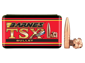 Barnes Bullets 30345 TSX 30Cal 130gr Boat Tail 50/Box