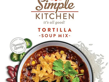 ReadyWise RWSK05063 Simple Kitchen Tortilla Soup 8 Servings Per Pouch, 6 Per Case