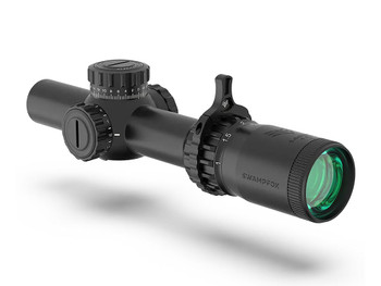 Swampfox Optics THK14241GF Tomahawk II Black 1-4x 24mm 30mm Tube Bright Fiber Optic Green Reticle