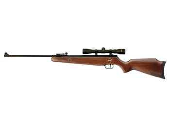 Beeman 1051 Teton Combo Spring Piston 177 Pellet Black Rec/Barrel Hardwood Stock Includes 4x32mm Scope