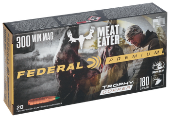 Federal P300WTC1 Premium  300WinMag 180gr Trophy Copper 20 Per Box/10 Case                                                                                                                              