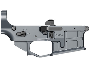 Radian Weapons R0388 A-DAC 15 Lower Receiver Gray, Fully Ambi Controls, Talon 45/90 Safety, Ext. Bolt Catch, Left-Side Mag Release, Right-Side Bolt Release, Enhanced Takedown Pins