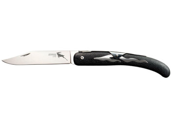 Cold Steel CS20KJ Kudu Lite 4.25" Folding Plain Polished 5Cr15MoV SS Blade/Black Woodgrain Zy-Ex Handle
