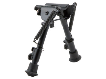 Harris Bipods BR1A2 Non-Swivel BR Bipod Black 6-9" Steel/Aluminum