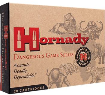 Hornady 8265 Dangerous Game  416Rigby 400gr Dangerous Game Solid 20 Per Box/6 Case                                                                                                                      