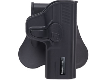Bulldog RR1911 Rapid Release OWB Black Polymer Paddle Fits 1911 Fits 5" Barrel Right Hand