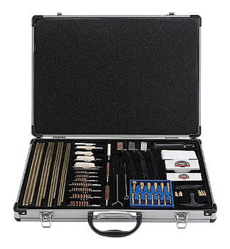 DAC UGC100S Super Deluxe Universal Gun Cleaning Kit Multi-Caliber/61 Pieces Silver                                                                                                                      