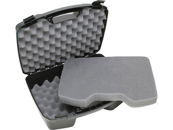 MTM Case-Gard 81140 Handgun Case Black Polypropylene Holds 4 Handgun w/ up to 8" Barrels & 6 Sub-Compacts w/ Magazines