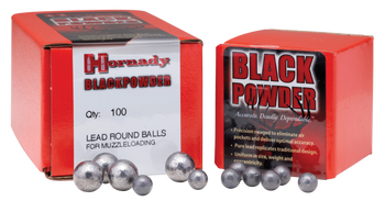 Hornady 6070 Black Powder Lead Balls 44 Cal .454 100 Per Box/ 25 Case                                                                                                                                   