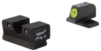Trijicon 600751 HD Night Sights  Green/Tritium Yellow Outline Front Sight-Green Tritium Black Outline Rear Sight Springfield XD-S/XD-E                                                                  