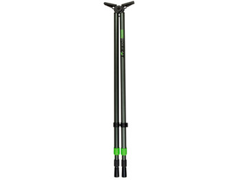 Primos 65483 Pole Cat Shooting Stick, Tall, Black Aluminum, 25-62