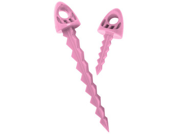 Targettack Llc Targettack Pink Polycarbonate Plastic 1"/3" For Paper/Vinyl Targets 12 Pack *Variety