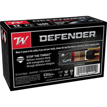 WIN DEFENDER 12GA 2.75" 1OZ 10/100