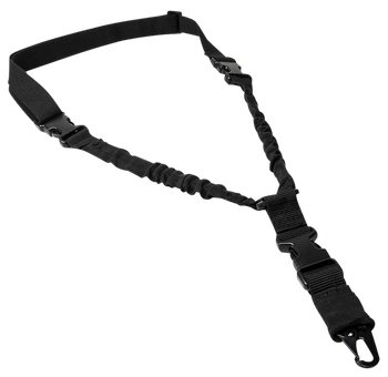 NcStar ADBS1PB Single Point Sling Deluxe Black Nylon 30"-38" Adjustable Bungee                                                                                                                          