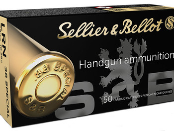 Sellier & Bellot SB38A Handgun 38Special 158gr Lead Round Nose 50 Per Box/20 Case