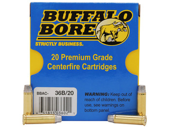 Buffalo Bore Ammunition 36B20 Heavy Strictly Business 32H&R Mag +P 130gr Hard Cast 20 Per Box/12 Case