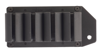 TacStar 1081130 SideSaddle  Rem 870/1100/1187 20 Gauge 4rd Black Polymer w/Aluminum Mounting Plate                                                                                                      