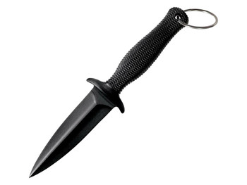 Cold Steel CS-92FBB FGX Boot Blade II 3.25" Fixed Plain Black Griv-Ex Blade/Black Checkered Kray-Ex Handle