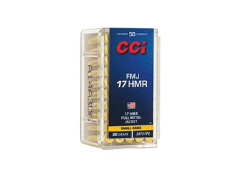 CCI 0055 Gamepoint Rimfire 17HMR 20gr Full Metal Jacket 50 Per Box/40 Case