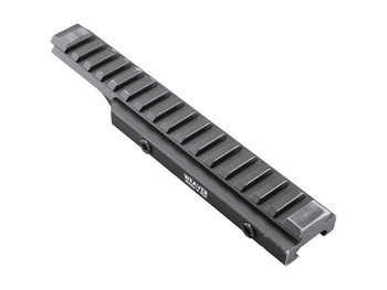 Weaver Mounts 99673 Flat Top Riser Rail Black Anodized 0 MOA