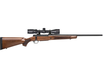 Mossberg 27942 Patriot 30-06 Springfield Caliber with 5+1 Capacity, 22" Fluted Barrel, Matte Blued Metal Finish & Walnut Stock Right Hand (Full Size) Includes Vortex Crossfire II 3-9x40mm Scope