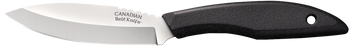 Cold Steel CS20CBL Canadian Belt 4" Fixed Drop Point Plain Cryo Quenched 4116 SS Blade, 4.50" Black Textured Polypropylene Handle                                                                       