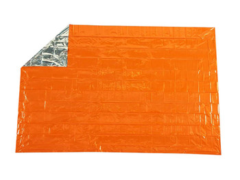 Survive Outdoors Longer 01401222 SOL Emergency Blanket Warmth Waterproof Orange Metalized Polyethylene