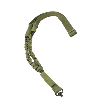 NcStar AQDBS1B VISM 1 Point Sling Black Nylon Strap w/Elastic Shock-Cord 46"-64" OAL Adjustable Bungee                                                                                                  