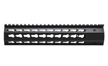 NcStar VMARFFKMC Keymod Handguard  Free-Floating Aluminum Black Anodized 10" for AR-15, M4                                                                                                              