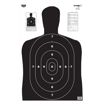 Birchwood Casey 37021 EZE-Scorer BC-27 Silhouette Paper Target 23" x 35" 100 Per Pack                                                                                                                   