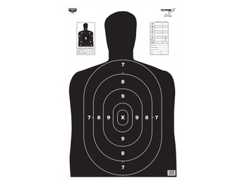 Birchwood Casey 37020 EZE-Scorer BC-27 Silhouette Paper Hanging 23" x 35" Black 5 Pack