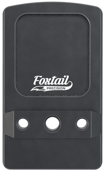Foxtail Precision 100014 Rear Sight Dovetail Optic Adapter Plate for non MOS Glock  Black Anodized Glock Non MOS                                                                                        