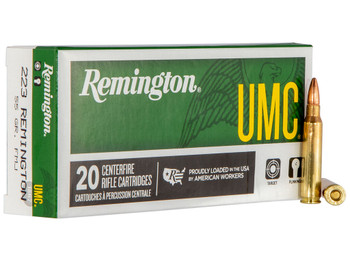 Remington Ammunition 23711 UMC 223Rem 55gr Full Metal Jacket 20 Per Box/10 Case