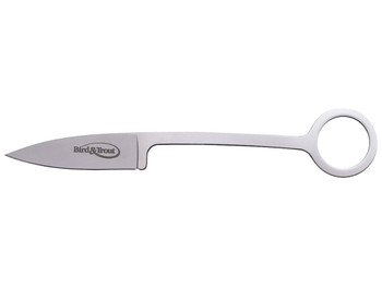 Cold Steel CS20BTJ Bird & Trout 2.25" AUS-8A SS Plain Drop Point Bead Blasted Blade, 4.06" Bead Blasted AUS-8A SS Handle