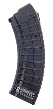 Xtech Tacitcal XTT1152BLKMIL Gen2  30rd Waffle 7.62X39 Fits AK-47 Black Stainless Steel                                                                                                                 