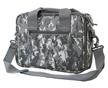 NcStar CPDX2971T VISM Double Pistol Range Bag w/ Mag Pouches Loop Fasteners Zippers Padding & Tan Finish                                                                                                