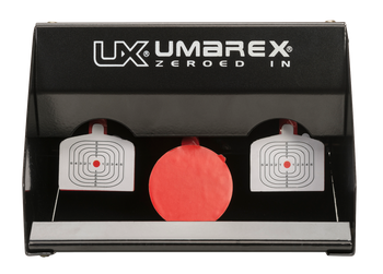 Umarex 2218075 Trap Shot Re-Setable Steel Red/White Target Air Rifle                                                                                                                                    