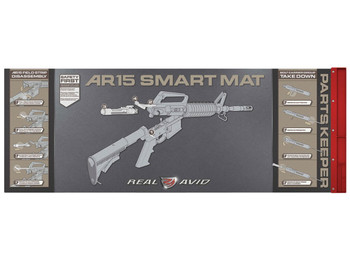 Real Avid AVAR15SM AR-15 Smart Mat Black/Red 43" x 16" AR-15 Diagram Illustration