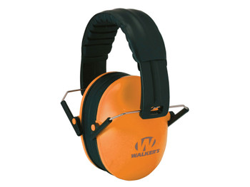 Walker's GWPFKDMOR Baby & Kids Passive Muff 23 dB Over the Head Orange Polymer