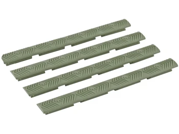 Ergo 4332OD WedgeLok Slot Cover OD Green Rubber, 7 Slot Low Profile w/Aggressive Texture 4 Per Pack