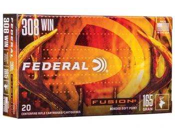 Federal F308FS2 Fusion 308Win 165gr Bonded Soft Point 20 Per Box/10 Case