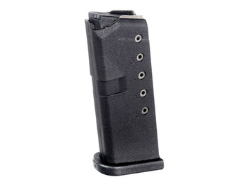 ProMag GLK12 Standard 6rd 9mm Luger Compatible w/ Glock 43 Black DuPont Zytel Polymer