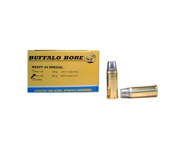 Buffalo Bore Ammunition 14B20 Heavy Strictly Business 44S&W Spl 255gr Hard Cast Semi Wadcutter 20 Per Box/12 Case                                                                                       