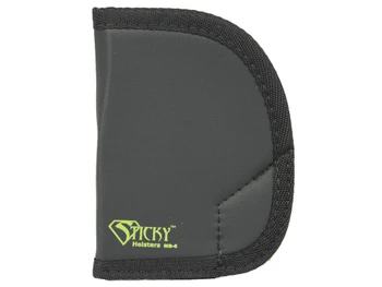 Sticky Holsters MD6 MD-6 Black/Green Latex Free Rubber Fits Ruger SP101 Ambidextrous