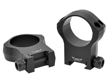 Warne 7224M Scope Rings Mountain Tech Matte Black 34mm Ultra High 0 MOA