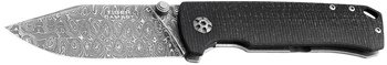 Boker 111103DAM Tiger-Damast  Pocket 3.35" Damascus Blade Micarta Handle                                                                                                                                