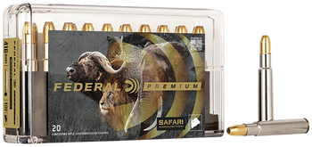 Federal P416T2 Premium Safari Cape-Shok 416Rigby 400gr Trophy Bonded Sledgehammer Solid 20 Per Box/10 Case                                                                                              